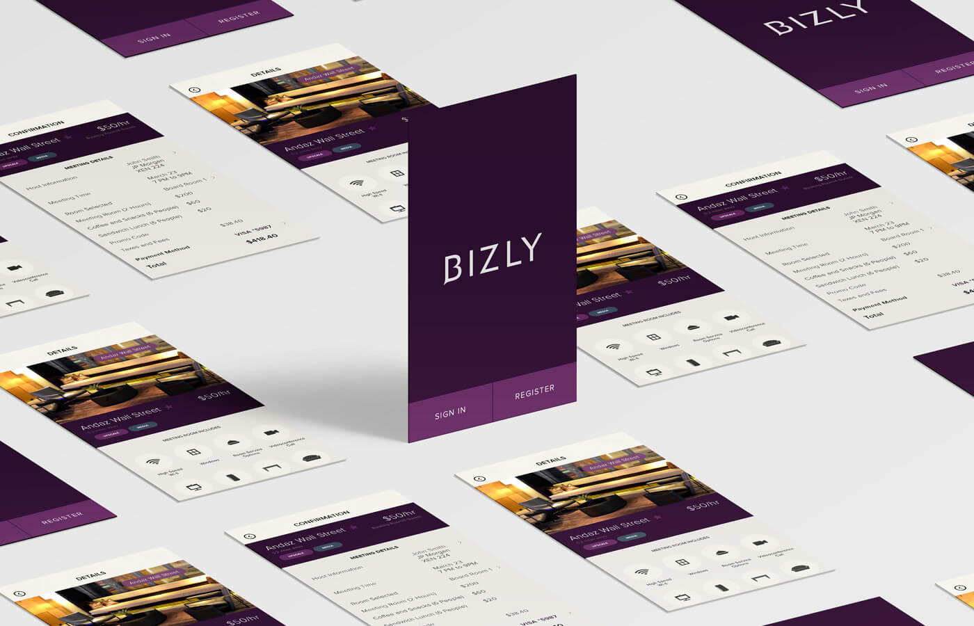 Bizly - sign in form